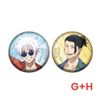 Load image into Gallery viewer, Jujutsu Kaisen Glitter Tin Badge Collection
