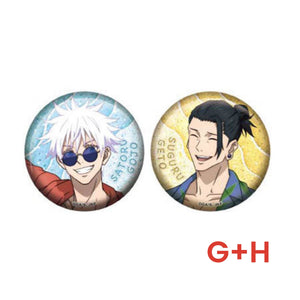 Jujutsu Kaisen Glitter Tin Badge Collection