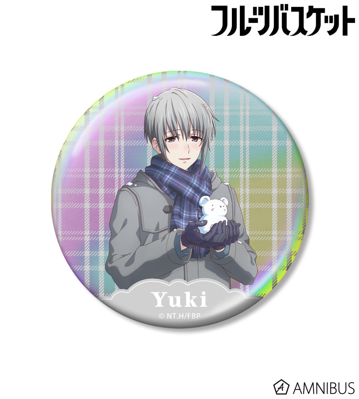 [Pre-order] Yuki Soma - Fruits Basket playing in the snow ver. 75mm Aurora can badge