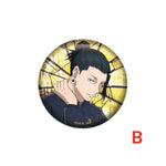 Load image into Gallery viewer, Jujutsu Kaisen Glitter Tin Badge Collection
