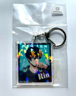 Load image into Gallery viewer, Rin Itoshi - Blue Lock Hologram Acrylic Keychain
