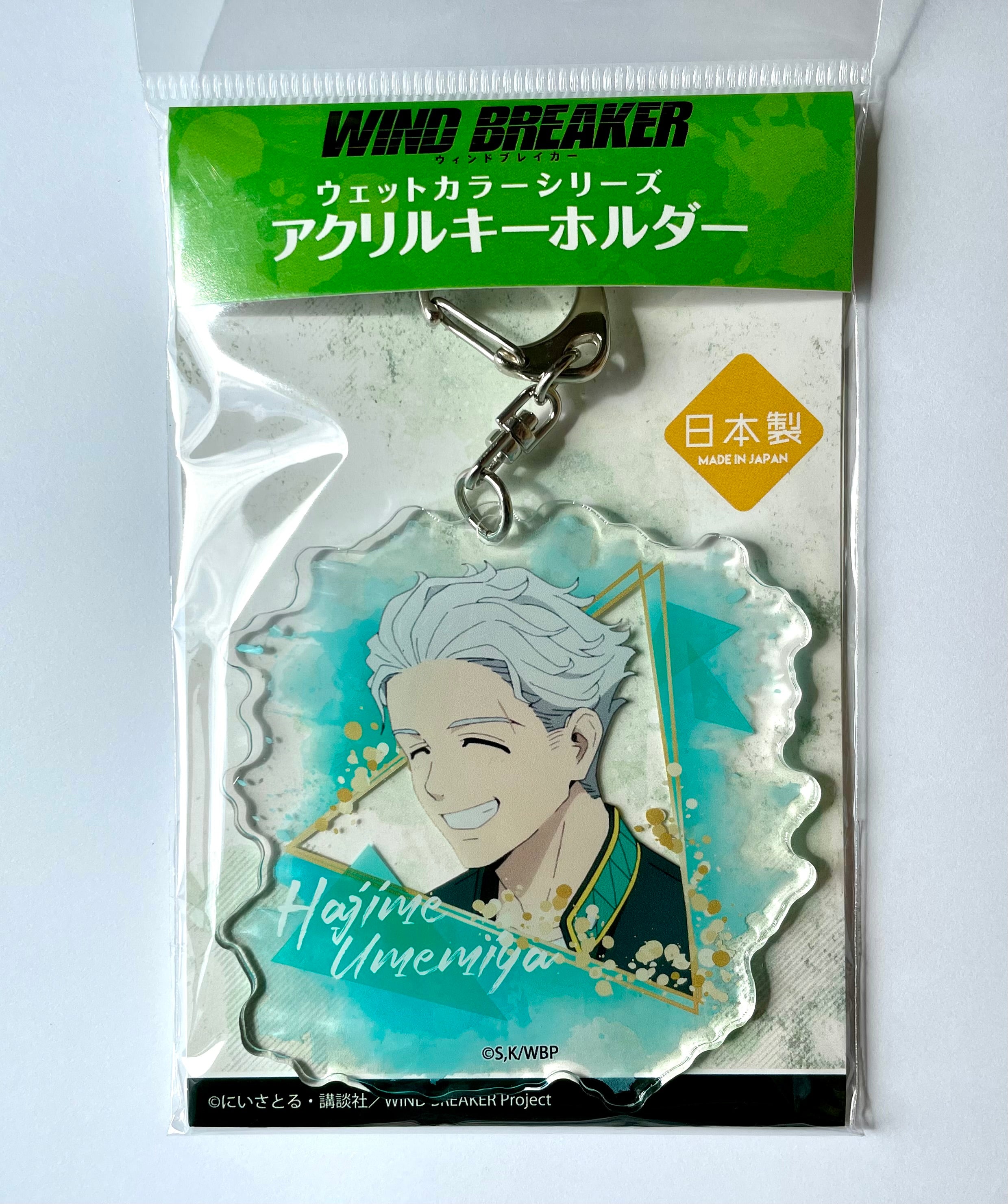 Hajime Umemiya - WIND BREAKER Wet Color Series Acrylic Keychain