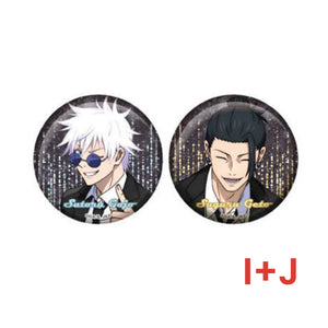 Jujutsu Kaisen Glitter Tin Badge Collection