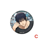 Load image into Gallery viewer, Jujutsu Kaisen Glitter Tin Badge Collection
