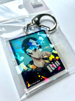Load image into Gallery viewer, Rin Itoshi - Blue Lock Hologram Acrylic Keychain
