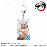 Load image into Gallery viewer, Inosuke Hashibira - Demon Slayer Aurora Acrylic Keychain
