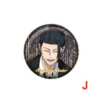 Load image into Gallery viewer, Jujutsu Kaisen Glitter Tin Badge Collection
