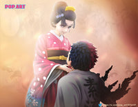 [Pre-order] 1/6 Scale Akaza and Koyuki - Demon Slayer (POP.ART Studio)