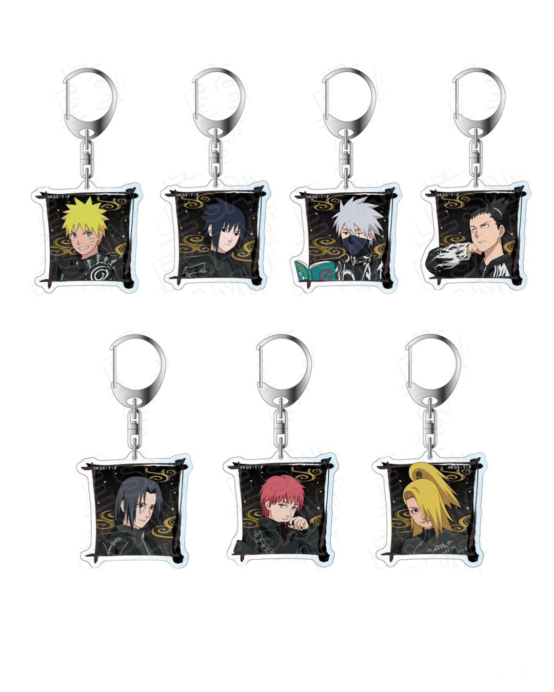 [Pre-order] NARUTO Shippuden - Black Coordinate ver. Acrylic Keychain