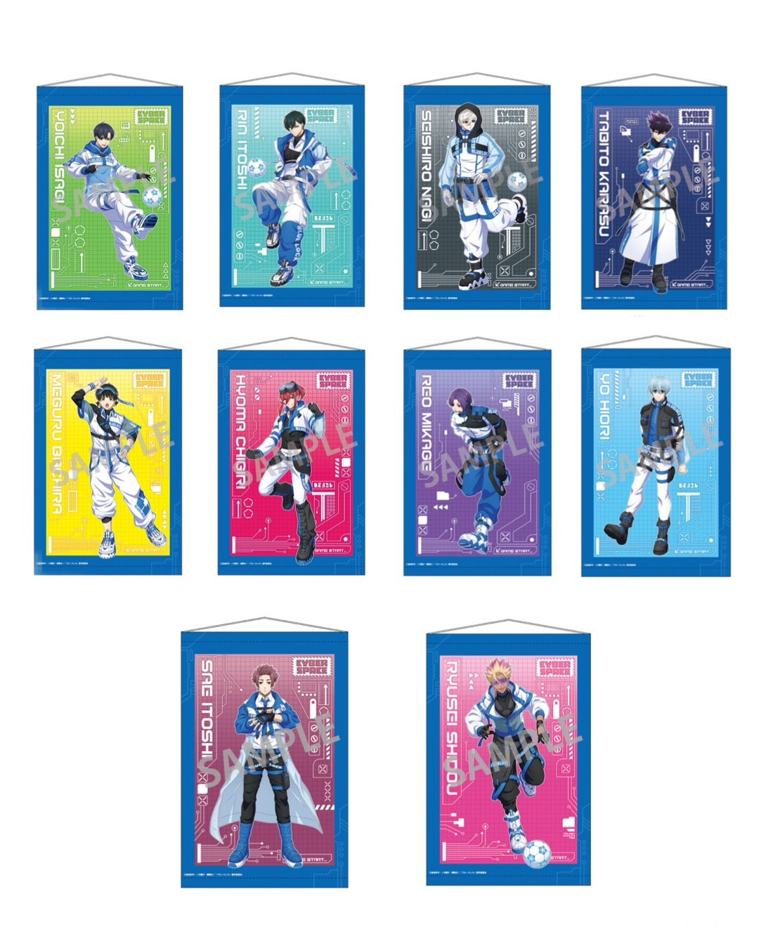 [Pre-order] Blue Lock - Cyberpunk Revival New Illustration B2 Wall Scroll