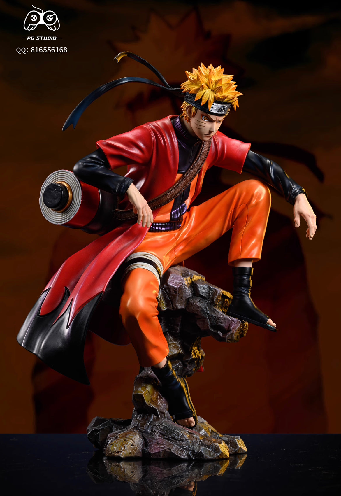 [Pre-order] 1/6 Scale Sitting Uzumaki Naruto & Uchiha Sasuke - Naruto Shippuden