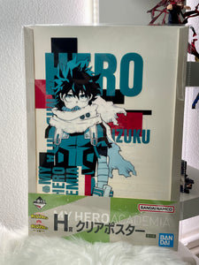 I￼CHIBAN KUJI MY HERO ACADEMIA -VS- – CLEAR POSTER LOT H