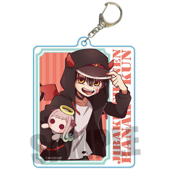 [Pre-order] Hanako-kun (Angel Nene-chan Plush) - Toilet-bound Hanako-kun Little Devil Hoodie ver. Choi Deka Acrylic Keychain