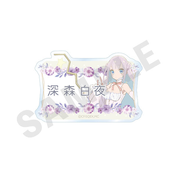 [Pre-order] Byakuya - The Magical Girl and the Evil Lieutenant Used to Be Archenemies Name Badge