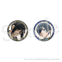 [Pre-Order] Sebastian Michaelis & Ciel Phantomhive - Black Butler: Public School Arc Foiled Tin Badge Set