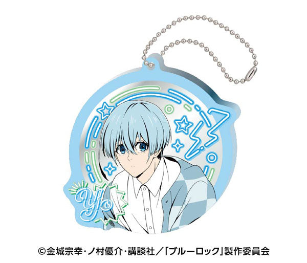 [Pre-order] Yo Hiori - Blue Lock Neon Sign Style Mirror Acrylic Keychain