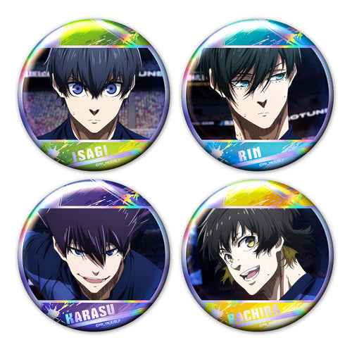 [Pre-order] Isagi & Rin & Karasu & Bachira - Blue Lock Aurora Tin Badge Set of 4