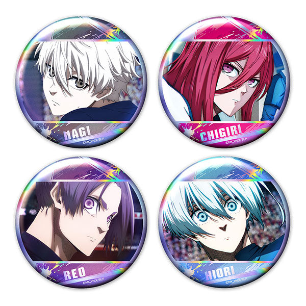 [Pre-order] Nagi & Chigiri & Reo & Hiori - Blue Lock Aurora Tin Badge Set of 4