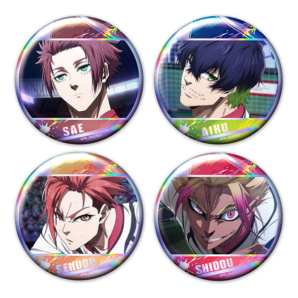[Pre-order] Sae & Aiku & Sendou & Shidou - Blue Lock Aurora Tin Badge Set of 4