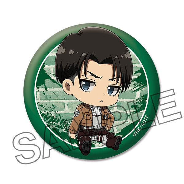 [Pre-order] Levi  - Attack on Titan Petanko Tin Badge vol.1