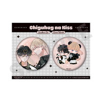 [Pre-order] Chiguhagu na Kiss - Hologram Tin Badge Set