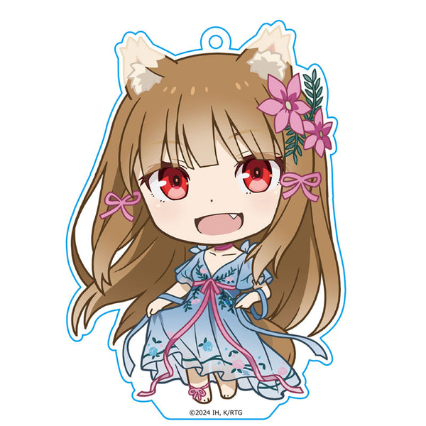 [Pre-Order] Holo Dress ver. - Spice and Wolf MERCHANT MEETS THE WISE WOLF PuniColle! Keychain (w/Stand)