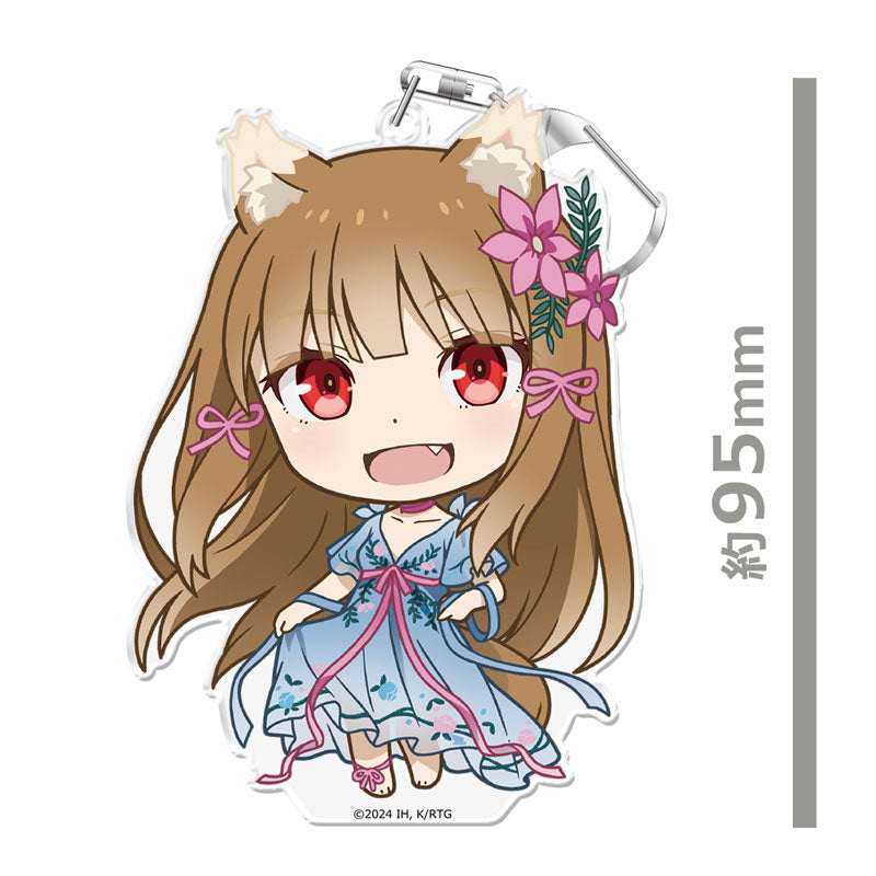 [Pre-Order] Holo Dress ver. - Spice and Wolf MERCHANT MEETS THE WISE WOLF PuniColle! Keychain (w/Stand)