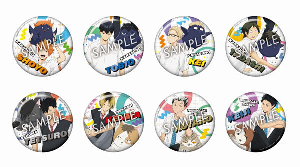 [Pre-order] Haikyuu!! - Color Palette Mascot Trading Tin Badge