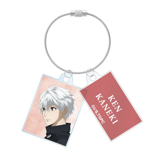[Pre-order] Ken Kaneki Walking ver. - Tokyo Ghoul New Illustration 2-part Wire Acrylic Keychain