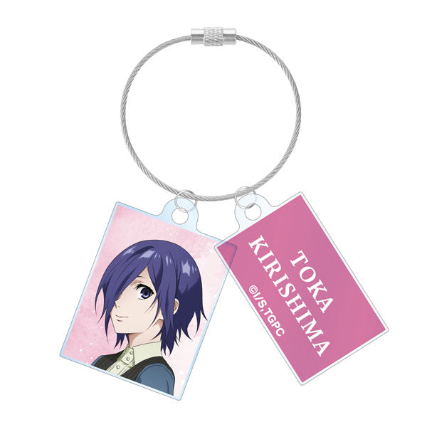 [Pre-order] Touka Kirishima Walking ver. - Tokyo Ghoul New Illustration 2-part Wire Acrylic Keychain