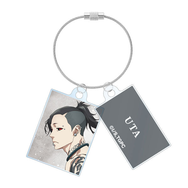 [Pre-order] Uta Walking ver. - Tokyo Ghoul New Illustration 2-part Wire Acrylic Keychain