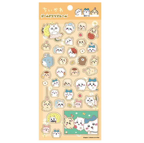 Chiikawa - Gold Clear Sticker Peace