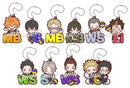 [Pre-order] Haikyuu!! - Nitotan Karasuno Position Rubber Mascot Keychains