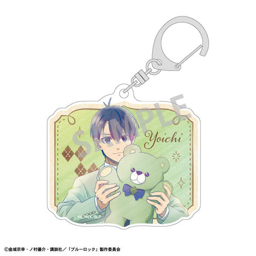 [Pre-order] Yoichi Isagi - Blue Lock Teddy Bear KamiAni TOUCH Acrylic Keychain