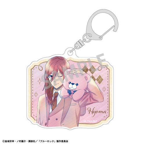 [Pre-order] Hyouma Chigiri - Blue Lock Teddy Bear KamiAni TOUCH Acrylic Keychain