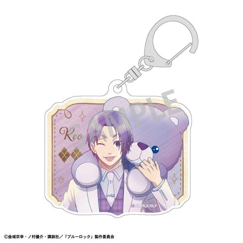 [Pre-order] Reo Mikage - Blue Lock Teddy Bear KamiAni TOUCH Acrylic Keychain