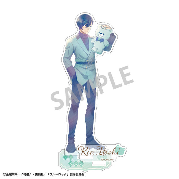 [Pre-order] Rin Itoshi - Blue Lock Teddy Bear KamiAni TOUCH Acrylic Stand