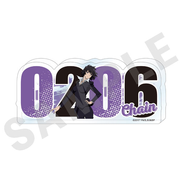[Pre-order] Chain Sumeragi - Blood Blockade Battlefront & BEYOND" -favorite series- Number Acrylic Plate