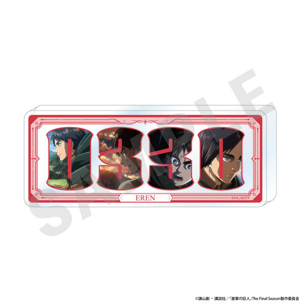 [Pre-order] Eren - Attack on Titan Number Acrylic Plate