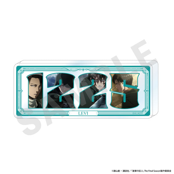 [Pre-order] Levi - Attack on Titan Number Acrylic Plate