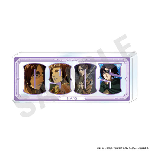 [Pre-order] Hange - Attack on Titan Number Acrylic Plate