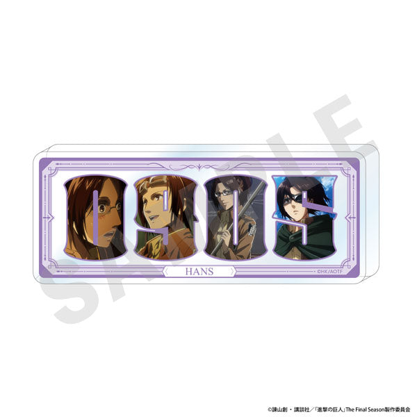 [Pre-order] Hange - Attack on Titan Number Acrylic Plate