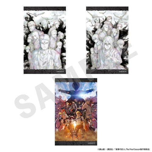 [Pre-order] Key Visual & Package Visual - Attack on Titan Visual Card Set of 3 B