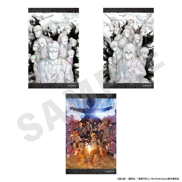 [Pre-order] Key Visual & Package Visual - Attack on Titan Visual Card Set of 3 B