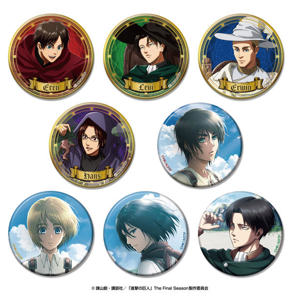 [Pre-order] Attack on Titan - Glitter Shiny Tin Badges