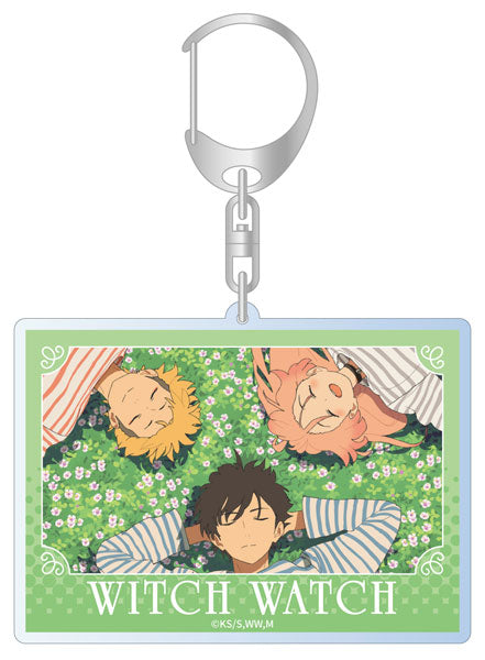 [Pre-order] Nico Wakatsuki & Morihito Otogi & Kanshi Kazamatsuri - Witch Watch Scene Photo Acrylic Keychain