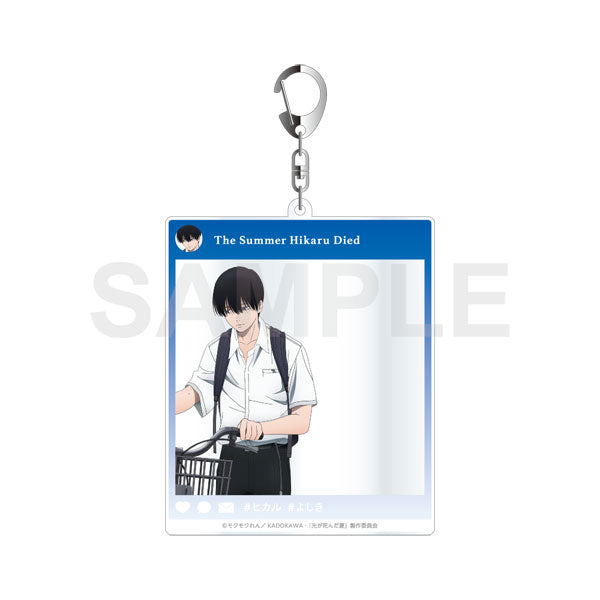 [Pre-order] Yoshiki Bike Commute Ver. -  The Summer Hikaru Died Acrylic Keychains in Social Media Style School Commute Series
