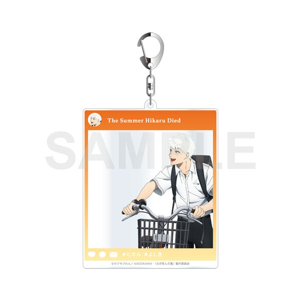 [Pre-order] Hikaru Bike Commute Ver. -  The Summer Hikaru Died Acrylic Keychains in Social Media Style School Commute Series