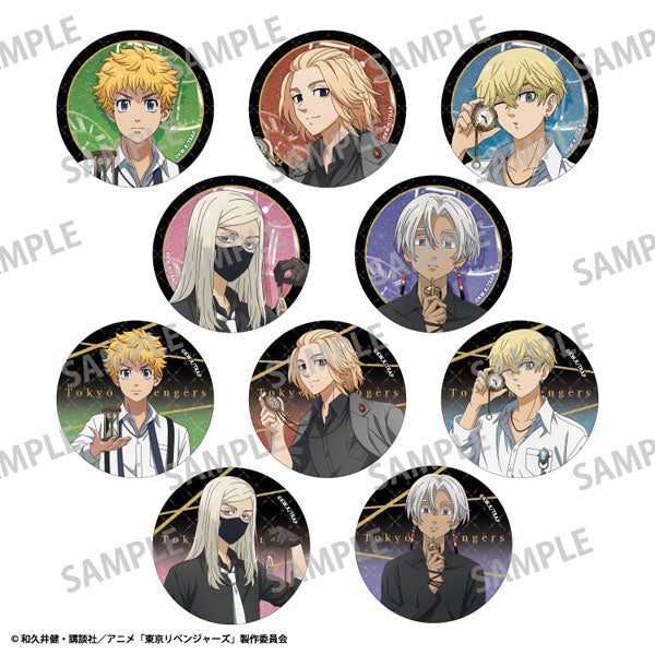 [Pre-order] Tokyo Revengers - Monotone Coordinate x Watch Trading Glitter Tin Badges