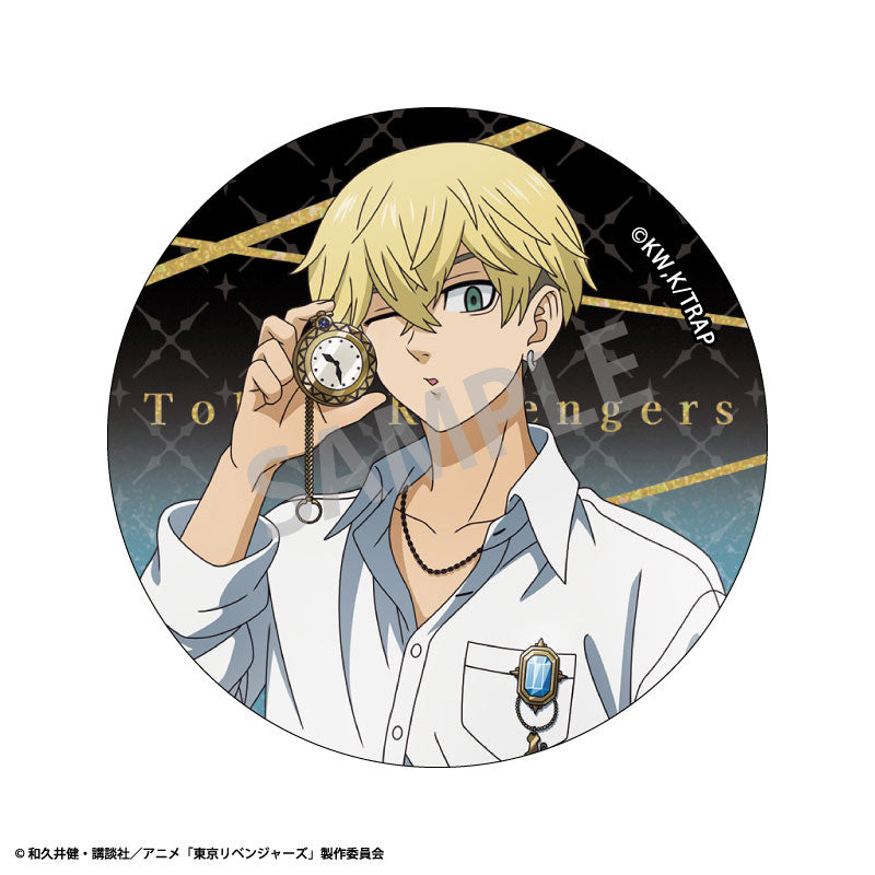 [Pre-order] Tokyo Revengers - Monotone Coordinate x Watch Trading Glitter Tin Badges